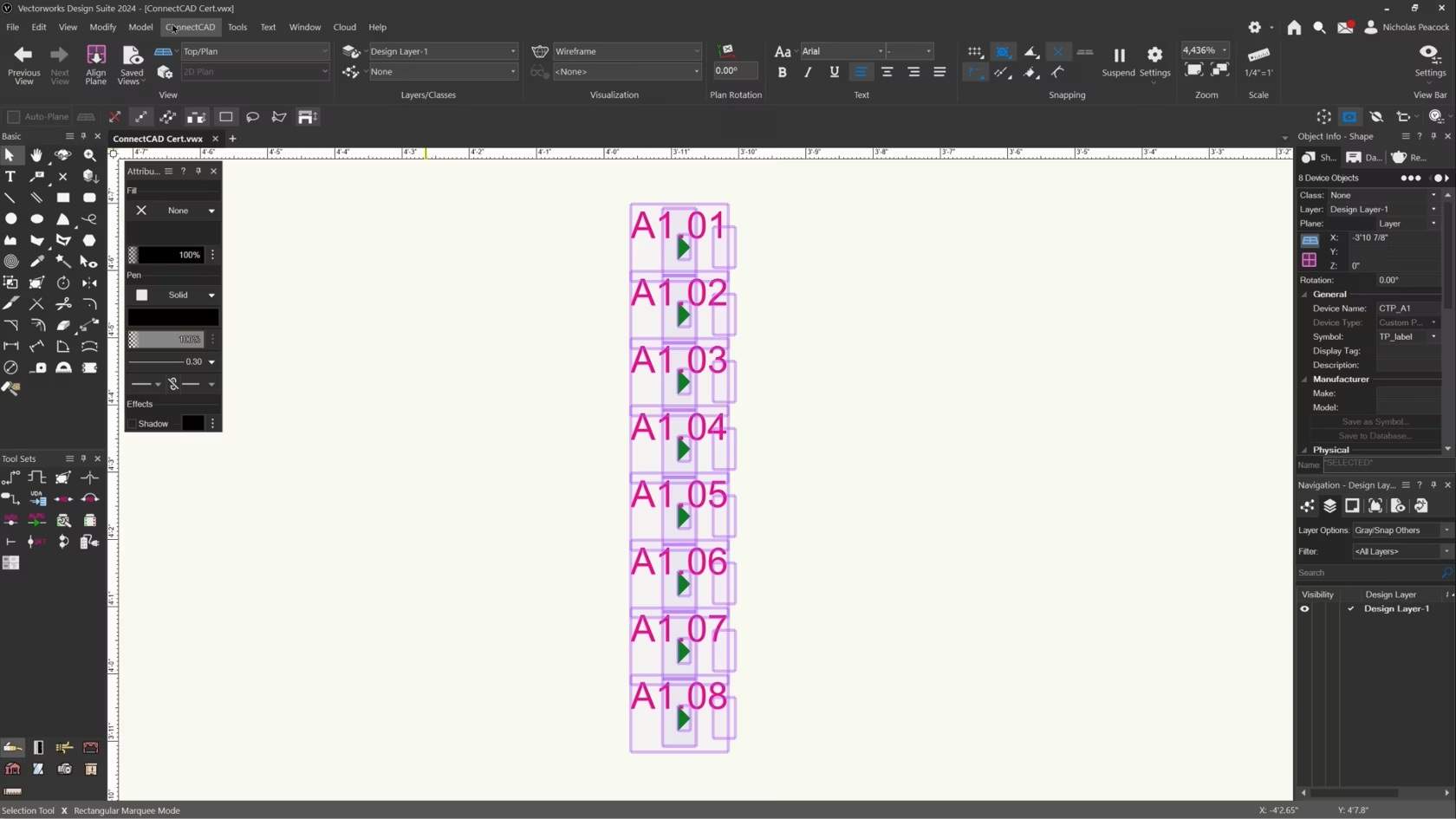 Combine split panels commands 2024 vectorworks university